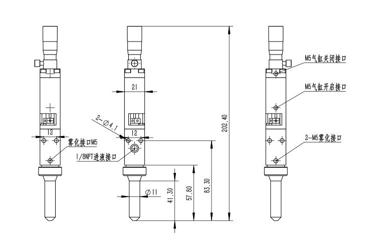 中面积喷雾阀 CY5715D/CY5715E/CY5715F 中面积喷雾阀 CY5715D/CY5715E/CY5715F
